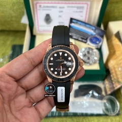 VIP NEW 2022 / ORIGINAL FACTORY 1:1 / ROLEX YACHT MASTER 40 116655 EVEROSE GOLD 18K 6UM CORE ETA 2836