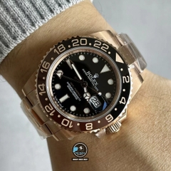 NEW 2022 / GS FACTORY BEST 1:1 / ROLEX GMT MASTER II VER.4 EVEROSE GOLD THÉP 904L CAL.3285