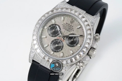 NEW 2022 / JVS FACTORY BEST 1:1 / ROLEX DAYTONA OYSTERFLEX 🌈 DIAMOND BAGUETTE 40 X 12,2MM CAL.7750