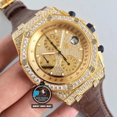 JF FACTORY BEST 1:1 / AP ROYAL OAK OFFSHORE CHRONOGRAPH FULL DIAMOND 42