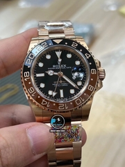 NEW 2022 / CLEAN FACTORY BEST 1:1 / ROLEX GMT MASTER II VER.4 EVEROSE GOLD CAL.3285