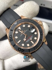 NEW 2022 / CLEAN FACTORY 1:1 / ROLEX YACHT MASTER 40MM 116655 EVEROSE GOLD CAL.3135