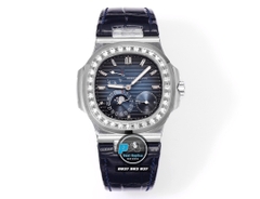 NEW 2023 / GR FACTORY BEST 1:1 / PATEK PHILIPPE NAUTILUS 5724 STEEL CAL.240PS FULL OPTION