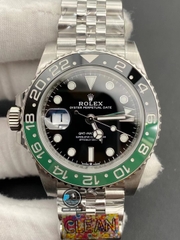 NEW 2022 / CLEAN FACTORY BEST 1:1 / ROLEX GMT MASTER II SPRITE 126720 UNWORN NEW 2022 JULLIBE THÉP 904L CAL.3186