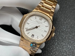 NEW 2021 / 3K FACTORY BEST 1:1 / PATEK PHILIPPE NAUTILUS 7118 LADY ROSE GOLD CAL.324SC