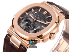 NEW 2023 / GR FACTORY BEST 1:1 / PATEK PHILIPPE NAUTILUS 5724 ROSE GOLD CAL.240PS FULL OPTION