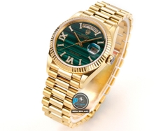 NEW 2023 / RA FACTORY BEST 1:1 / ROLEX DAYDATE 128238 GOLD 36 x 12,5MM DIAMOND BEZEL 💎 CORE 2834