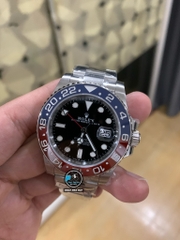 NEW 2021 / CLEAN FACTORY BEST 1:1 / ROLEX GMT MASTER II PESSI THÉP 904L CAL.3186