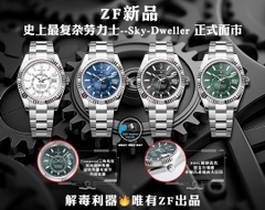 NEW 2023 / ZF FACTORY BEST 1:1 / ROLEX SKY DWELLER 326934 DUAL TIME 42MM CAL.9001