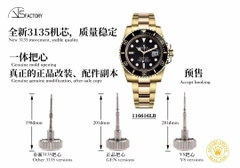 NEW 2021 / VS FACTORY BEST 1:1 / ROLEX SUBMARINE DATE 126618 40MM GOLD CAL.3235