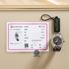 NEW 2021 / ORIGINAL FACTORY BEST 1:1 / AP ROYAL OAK LADY 67601 33MM VÀNH 32 VIÊN KIM CƯƠNG THIÊN NHIÊN 0,65 LY
