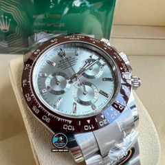 NEW 2022 / BETTER (3K) FACTORY BEST 1:1 / ROLEX DAYTONA OYSTER STEEL 116506IBL BLUE ICE DIAL 40 x 12,2MM CAL.4130