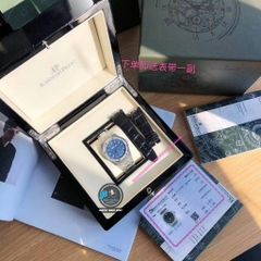 NEW 2021 / ORIGINAL FACTORY BEST 1:1 / AP ROYAL OAK 15550 41MM VÀNH 40 VIÊN KIM CƯƠNG THIÊN NHIÊN 1,7 LY