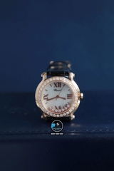 VIP NEW 2023 / ORIGINAL FACTORY BEST 1:1 / CHOPARD HAPPY DIAMOND SPORT MẶT SỐ VÀ VÀNH 39 VIÊN KIM CƯƠNG THIÊN NHIÊN VVS 2.0 CARAT