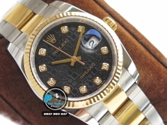 DJ FACTORY BEST 1:1 / ROLEX DATEJUST 36 BRACELET 3D GOLD 18K