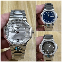 NEW 2023 / 3K FACTORY BEST 1:1 / PATEK PHILIPPE NAUTILUS 7118 LADY 35,2MM DIAMOND BEZEL CAL.324SC