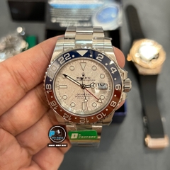 NEW 2023 / C+ FACTORY BEST 1:1 / ROLEX GMT MASTER II MẶT SỐ THIÊN THẠCH THẬT THÉP 904L CAL.3285