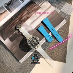 VIP NEW 2021 / ORIGINAL FACTORY BEST 1:1 / RICHARD MILLER RM 53-02 SHAPHIRE CRYSTAL TOURBILLION LIMITED