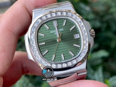 NEW 2022 / 3K FACTORY BEST 1:1 / PATEK PHILIPPE NAUTILUS 5711 DIAMOND BEZEL CAL.324SC