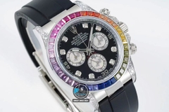 NEW 2022 / JVS FACTORY BEST 1:1 / ROLEX DAYTONA OYSTER RAINBOW 🌈 DIAMOND 40 X 12,5MM CAL.7750