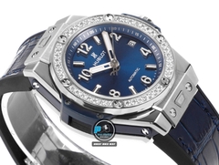 NEW 2022 / MS FACTORY BEST 1:1 / HUBLOT ONE CLICK STEEL DIAMOND 39MM HUB.1270