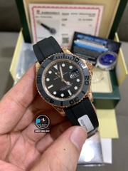 VIP NEW 2021 / ORIGINAL FACTORY 1:1 / ROLEX YACHT MASTER 40 116655 EVEROSE GOLD 18K 6UM
