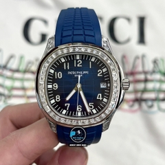 NEW 2023 / FACTORY BEST 1:1 / PATEK PHILIPPE AQUANAUT 5167 FULL KIM 💎BAGUETTE MOISSANITE