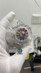 NEW 2022 / V9 FACTORY BEST 1:1 / HUBLOT FUSION TAKASHI MURAKAMI 45MM SAPPHIRE CRYTAL DIAMOND RAINBOW 🌈 HUB.1214