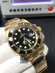NEW 2022 / CLEAN FACTORY BEST 1:1 / ROLEX SUBMARINE DATE 116618 FULL GOLD CAL.3135 40MM