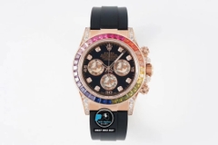 NEW 2022 / JVS FACTORY BEST 1:1 / ROLEX DAYTONA OYSTER RAINBOW 🌈 DIAMOND 40 X 12,5MM CAL.7750