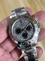 NEW 2023 / BETTER (3K) FACTORY BEST 1:1 / ROLEX DAYTONA 40 x 12,2MM CAL.4130 + THAY ĐỔI MẶT SỐ THIÊN THẠCH TÙY CHỈNH