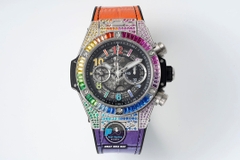 NEW 2022 / ZF FACTORY BEST 1:1 / HUBLOT BIG BANG UNICO DIAMOND RAINBOW 45MM HUB.1280