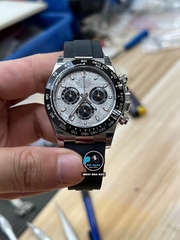 NEW 2023 / BETTER (3K) FACTORY BEST 1:1 / ROLEX DAYTONA 40 x 12,2MM CAL.4130 + THAY ĐỔI MẶT SỐ THIÊN THẠCH VÀ MOB XÀ CỪ THẬT TÙY CHỈNH