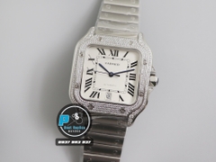 A8 FACTORY BEST 1:1 / CARTIER SANTOS DE LARGE WSSA0009 DIAMOND