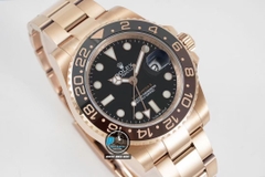 NEW 2022 / GS FACTORY BEST 1:1 / ROLEX GMT MASTER II VER.4 EVEROSE GOLD THÉP 904L CAL.3285