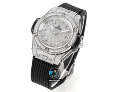 NEW 2022 / MS FACTORY BEST 1:1 / HUBLOT ONE CLICK STEEL DIAMOND 39MM HUB.1270