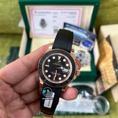 VIP NEW 2022 / ORIGINAL FACTORY 1:1 / ROLEX YACHT MASTER 40 116655 EVEROSE GOLD 18K 6UM CORE ETA 2836