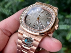 VIP NEW 2021 / ORIGINAL FACTORY BEST 1:1 / PATEK PHILIPPE NAUTILUS 5711/1R 40MM VÀNG HỒNG 18K. VÀNG KIM CƯƠNG THIÊN NHIÊN