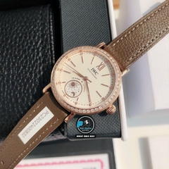 VIP NEW 2023 / ORIGINAL FACTORY BEST 1:1 / IWC PORTOFINO DAY & NIGHT IW659801 34MM VÀNH ĐÍNH 52 VIÊN KIM CƯƠNG 💎 THIÊN NHIÊN VVS 1,8MM