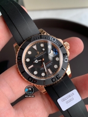 VIP NEW 2021 / ORIGINAL FACTORY 1:1 / ROLEX YACHT MASTER 40 116655 EVEROSE GOLD 18K 6UM