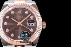 AR FACTORY BEST 1:1 / ROLEX DATEJUST 41 BRACELET CHOCOLATE GOLD