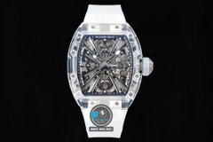 NEW 2021 / RM FACTORY BEST 1:1 / RICHARD MILLER RM 12-01 TOURBILLON SHAPHIRE CRYSTAL LIMITED