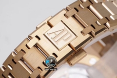 NEW 2021 / ZF FACTORY BEST 1:1 / AP ROYAL OAK EXTRA-THIN 15202OR GOLD 39MM