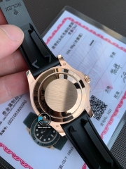 VIP NEW 2021 / ORIGINAL FACTORY 1:1 / ROLEX YACHT MASTER 40 116655 EVEROSE GOLD 18K 6UM