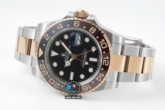 NEW 2022 / GS FACTORY BEST 1:1 / ROLEX GMT MASTER II VER.4 EVEROSE GOLD THÉP 904L CAL.3285