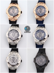 NEW 2021 / HB FACTORY BEST 1:1 / HUBLOT BIG BANG SANG BLEU II CHRONOGRAPH 45MM LIMITED