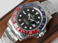 NEW 2021 / GS FACTORY BEST 1:1 / ROLEX GMT MASTER II THÉP 904L CAL.3186