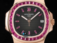 NEW 2022 / GR FACTORY BEST 1:1 / PATEK PHILIPPE NAUTILUS 5711 RUBY DIAMOND COLOR 💎 40MM 9015/CAL324