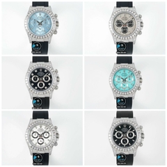 NEW 2022 / JVS FACTORY BEST 1:1 / ROLEX DAYTONA OYSTERFLEX 🌈 DIAMOND BAGUETTE 40 X 12,2MM CAL.7750