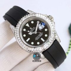 NEW 2023 / BEST FACTORY 1:1 / ROLEX YACHT MASTER 126679SAB FULL DIAMOND BEZEL 40MM CAL.3135